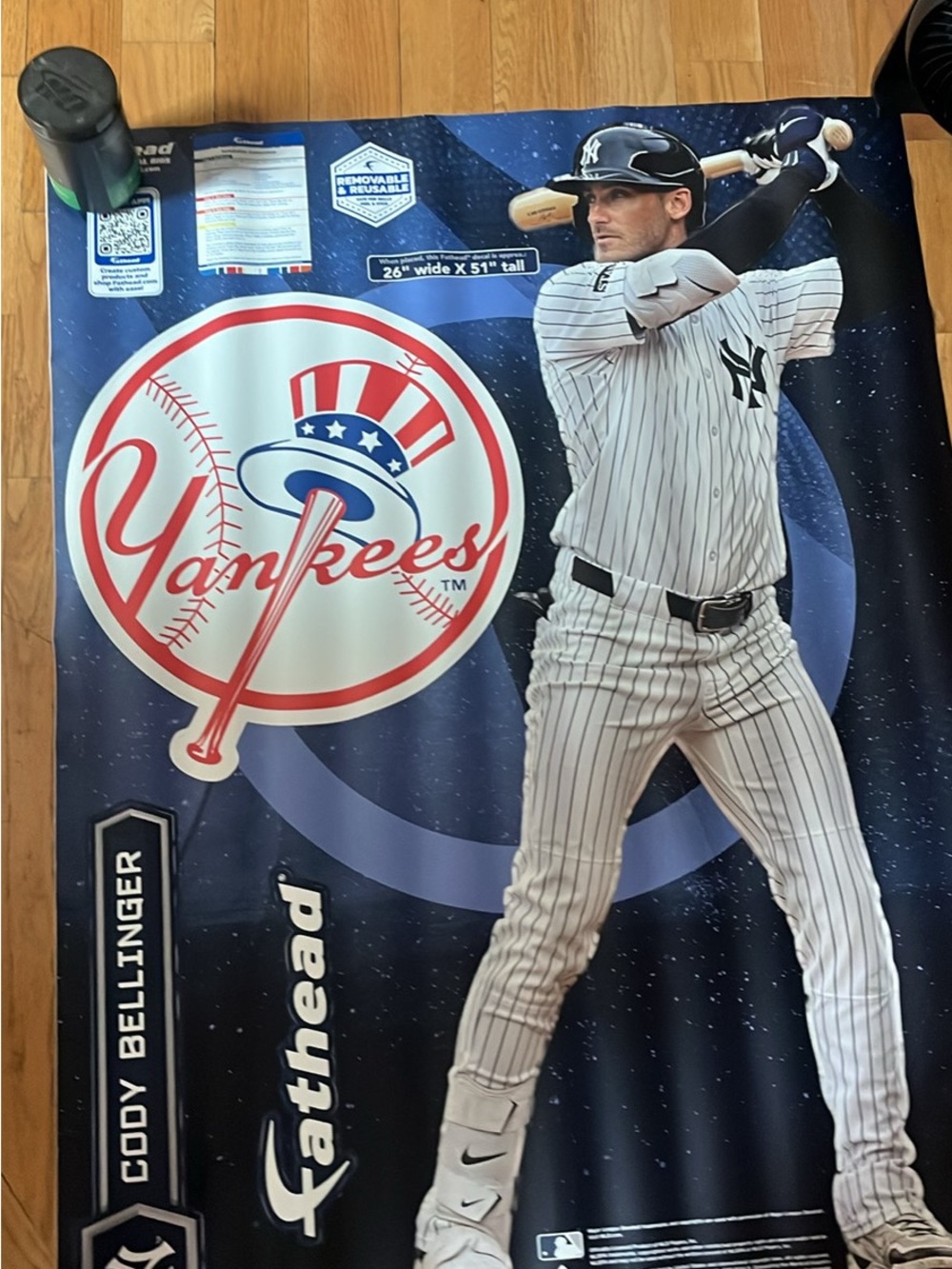 New York Yankees Cody Bellinger Wall Decal - Navy & White